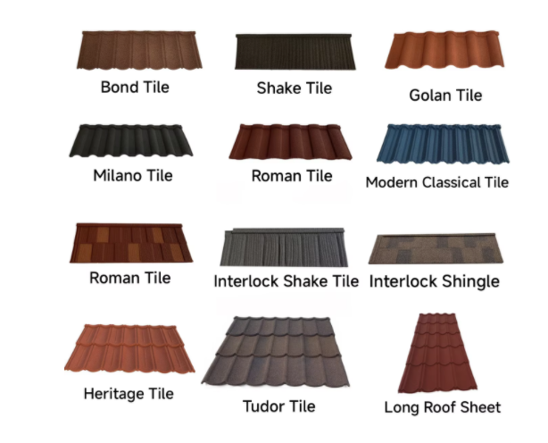 HOME DECORATION ITEMS ROOF SHEET    RS304 Modern Design 0.50mm 26 Gauge Stone Coated Corrugated Roofing Sheet Ridge Cap for Hotel Beach House Decorative Roofing Materials